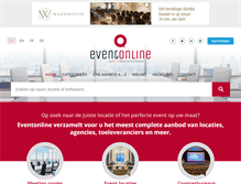 Tablet Screenshot of eventonline.be